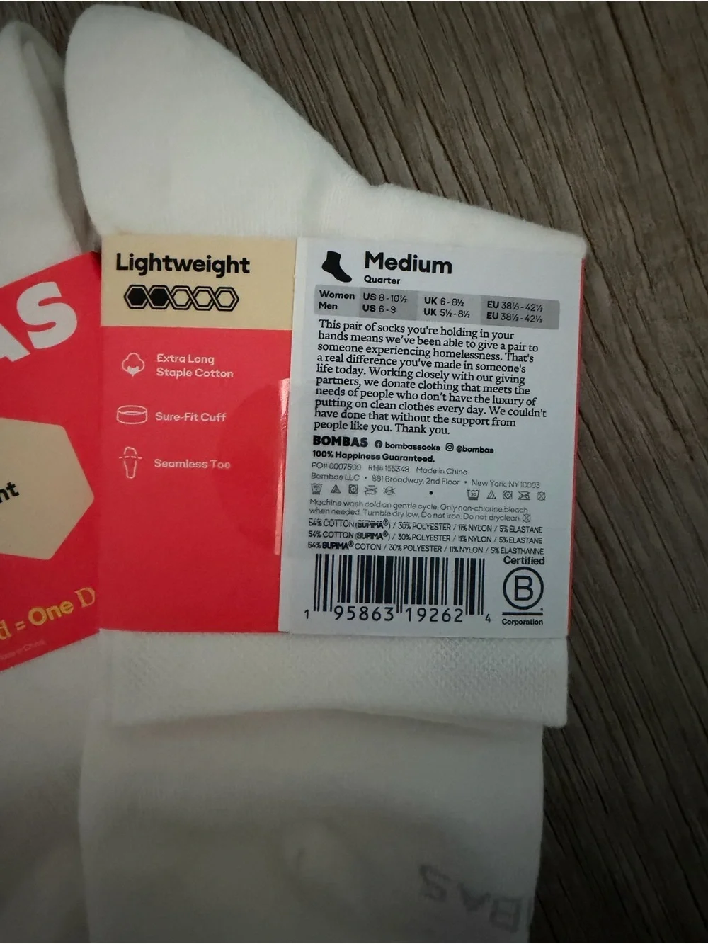 Set of 2: Bombas Lightweight Quarter Socks